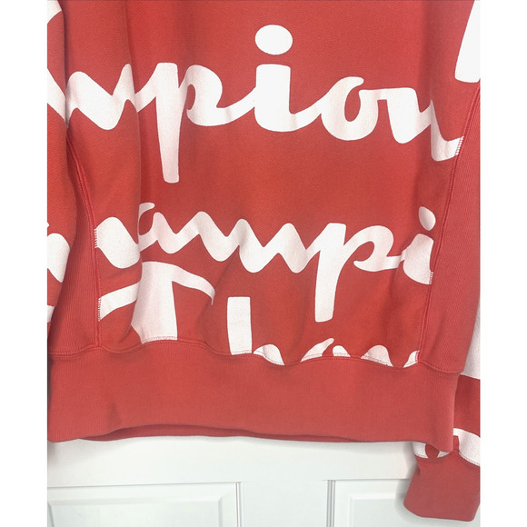 Champion Men's Reverse Weave Sweatshirt Sz M All Over Print Logo Streetwear - Picture 5 of 16